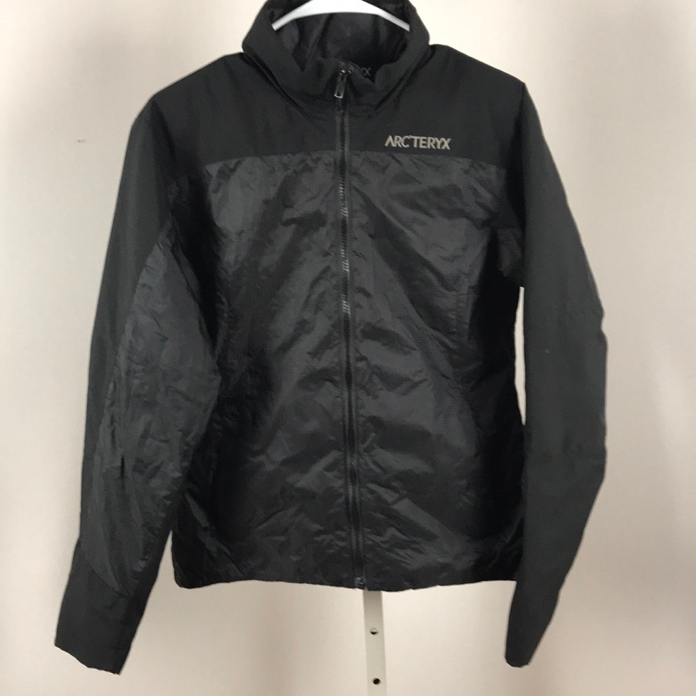 Arc’tyrex black puffer jacket coat small p 4-6
